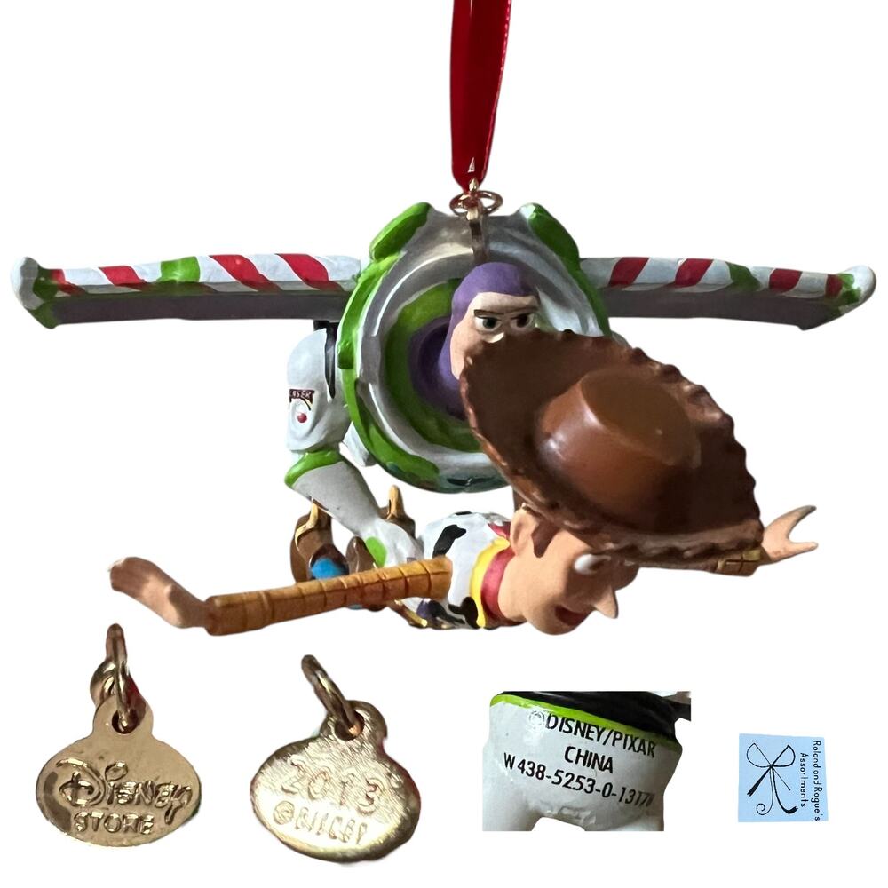 Disney Store Disney Pixar 2013 Toy Story Buzz and Woody Ornament